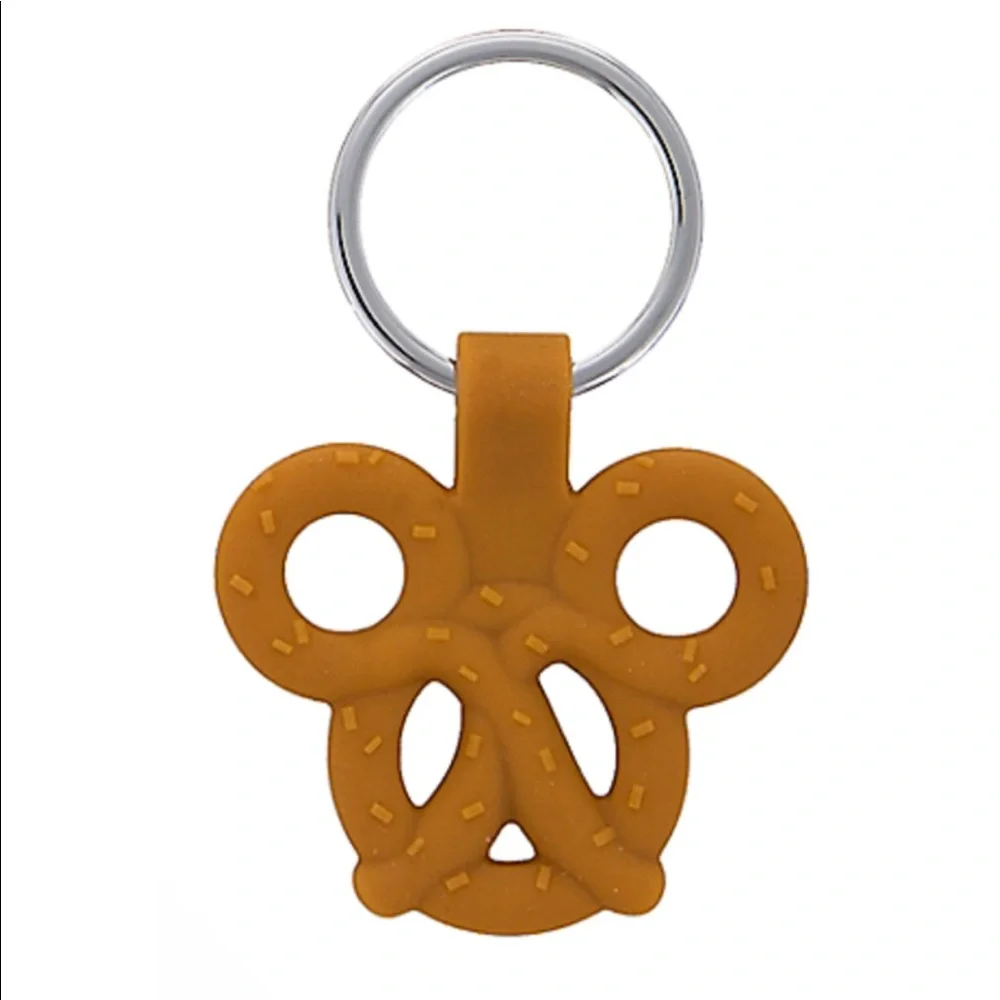 Disney Park Icons Silicone Key Chains Mickey Balloon Bar Ears Hat Pretzel
